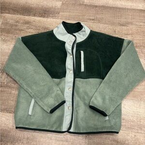 Green Thread & Supply Button-Up Fleece Jacket